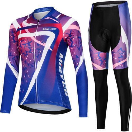 Cycling Jersey Women 2020 MTB Bike Clothes Long Sleeve Jersey Set Road Bike Ropa Biciclet Cycling Clothing Wear Cycliste Femme