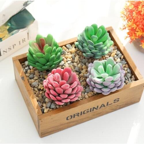 1PC New Artificial Succulents Plant Mini Potted Home Table Garden Room Decorative DIY Simulation Craft Art Furnishings Ornaments