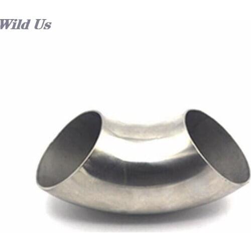 1Pc Stainless Steel 90 Degree Bend 76mm Elbow Exhaust Pipe 3 Inch New Arrival