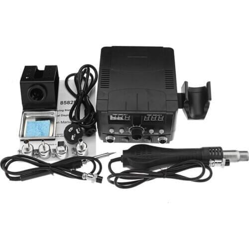 2 in1 Hot Air Gun Digital Display Soldering Iron Desoldering Station SMD Constant Temperature Rework Station