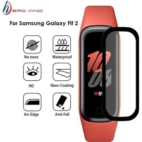3D Curved Soft Smartband Protective Film Cover For Samsung Galaxy Fit 2 R220 Smart Wristband Fit2 Full Screen Protector Cover