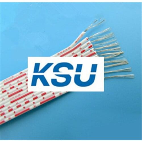 6Pin/7Pin /8Pin /9Pin /10Pin 12Pin 26AWG 26# Red white Parallel Ribbon flat cable wire 5M/1lot