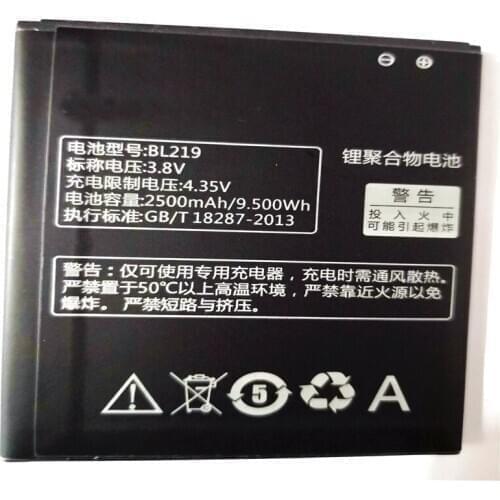 2500mAh BL219 BL 219 LI-ion Phone Battery For Lenovo A880 S856 S810t A889 A890e A916 Phone Battery with phone stander