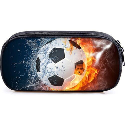 Foot Ball Boy Girl Cartoon Pencil Case Bag School Pouches Children Student Pen Bag Kids Purse Wallet