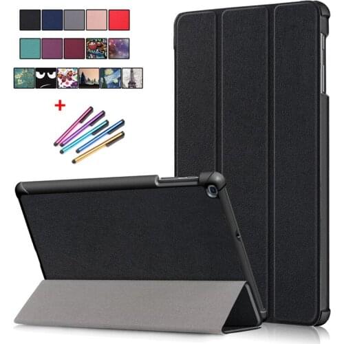 For Samsung Galaxy Tab A 10 1 2019 Case SM T510 T515 Magnetic Tri-Fold Leather Stand Tablet Funda For GalaxyTab A 10.1 2019 Case