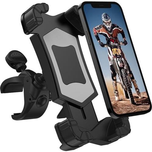 Motorcycle Bicycle Motorcycle Mobile Phone Holder Universal Suitable For Mobile Phone Screen 4.7-6.8inchs Mount Clip Bracket