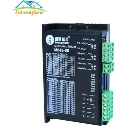 DM542 05 Stepper Motor Driver 2-phase Digital Stepper Motor Controller 18-50 VDC for Nema17 Nema23 Nema34 CNC Engraving Machine