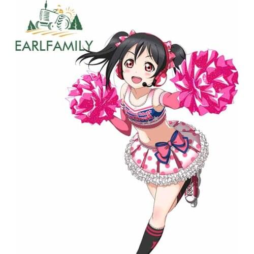 EARLFAMILY 13cm x 10.1cm For Cartoon Car Door Stickers Refrigerator Decal Vinyl Material Anime Personality For JDM SUV RV