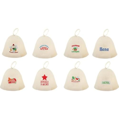 Finnish Sauna Hat Wool Felt Banya Cap Head Protection for Men for Women Use