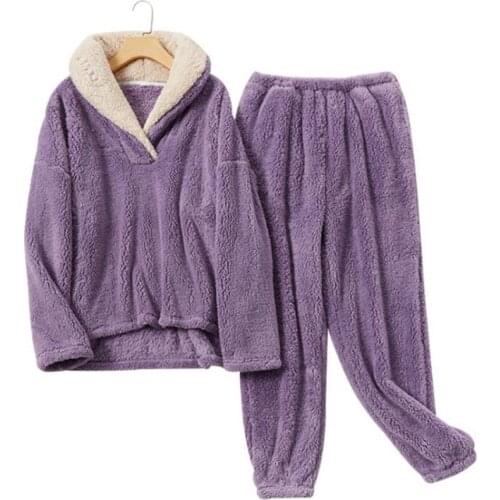 J-Bg Pink Women's Warm Pajamas