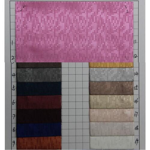 Quality small square leather/ cute plaid pattern synthetic PU leather fabric/ waterproof fabric/ faux leather wholesale