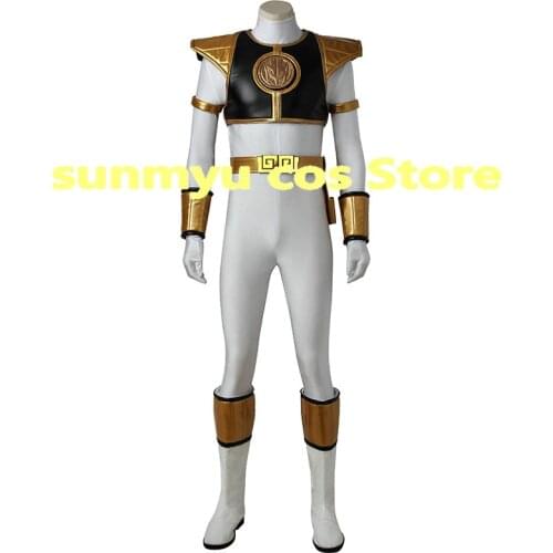 Kyoryu Sentai Zyuranger White Black Golden Cosplay Costume,Custom Size Halloween