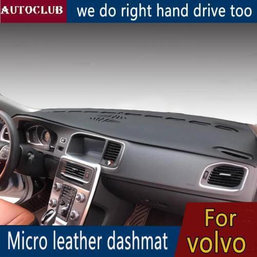 For Volvo V40 V60 V90 S90 Xc60 Xc90 S80 S80L s60 XC-ciassic Leather Dashmat Dashboard Cover Pad Dash Mat Sun Shade Carpet Custom