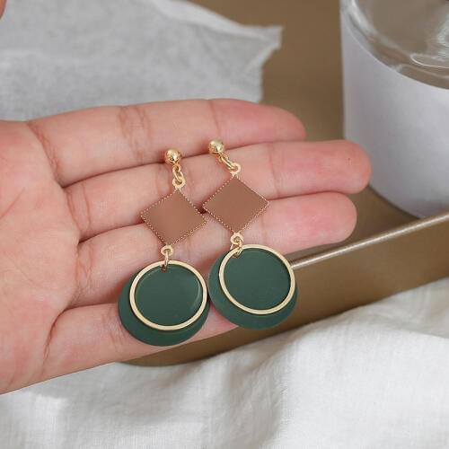 Fashion Clip on Earrings Gold Color Korean Geometric Earrings for Women Clip Earrings without Piercing Party Wedding Jewelry
