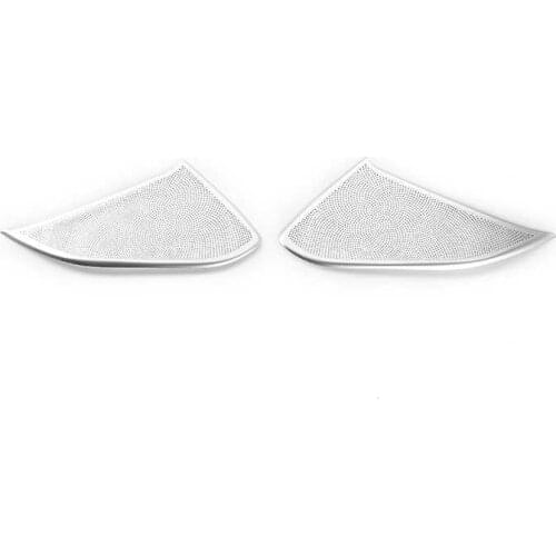 MOPAI Aluminum Car Interior Door Audio Speaker Net Decoration Cover Sticker for Chevrolet Camaro 2017 Up Car Accessories Styling