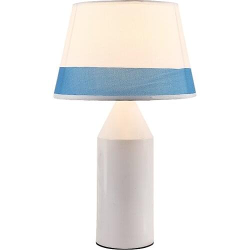 Nordic table lamp bedroom decor metals fabric bedside lamp desk lamp modern E27 office desktop book light table light for home