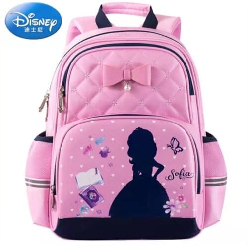 Disney Sofia Causal School Bags For Girls Primary Student Shoulder Orthopedic Backpack Large Capacity Birthday Gifts Mochilas