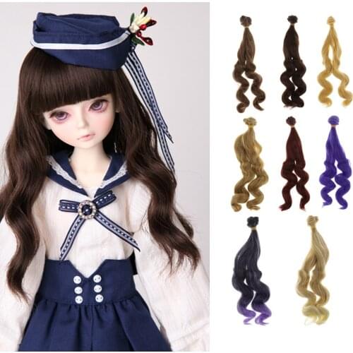 1/3 /1/4 1/6 Doll High-Temperature Wire Wig, BJD Doll Hairpiece Making and Repair Accessory
