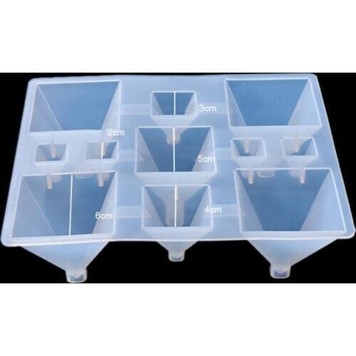 Pyramid Silicone Mould Epoxy Resin Modeling DIY Handmade Craft Making Accessories Supplies