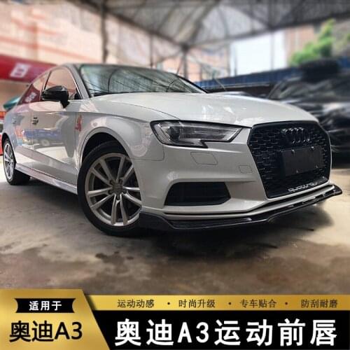 Applied to Audi Shovel New and Old A3 S3 Rs3 Refitted Small Bar Surround Anti-collision Front Lip