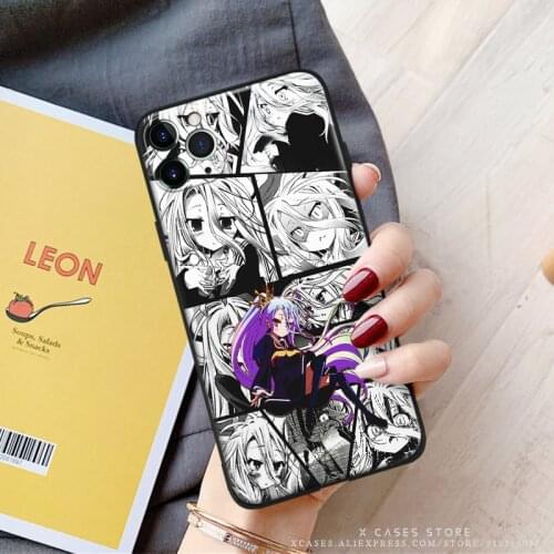 Shiro No Knowledge No Life Anime FOR iPhone Se 6 6s 7 8 Plus X Xr Xs 11 12 Mini Pro Max TPU Soft Silicone Phone Case Cover Shell