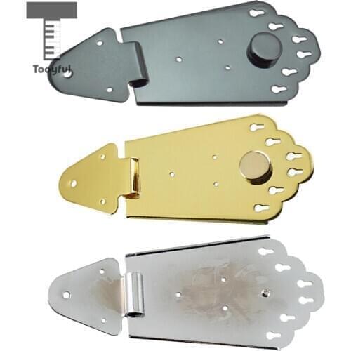 Tooyful Electric Guitar Parts Trapeze Tailpiece w/ 3 Screws for Archtop Guitar Instruments