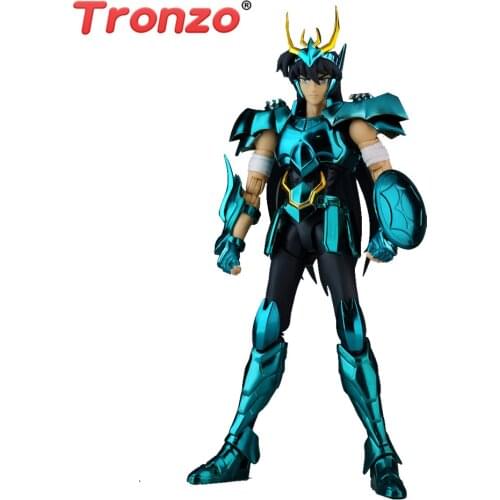 Tronzo GT Model Saint Seiya Dragon Shiryu V3 Movable PVC Action Models Anime Saint Seiya Shiryu Metal Armor Model Figurines