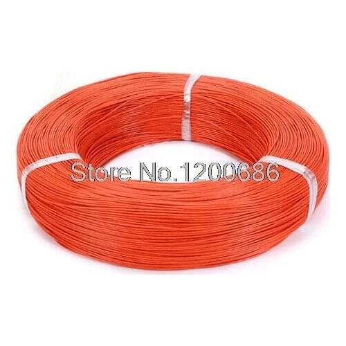UL 1007 18AWG Orange 10 metres/lot super flexible 18AWG PVC insulated Wire Electric cable, LED cable
