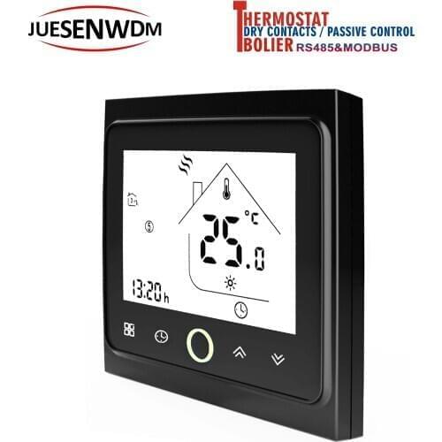 RS485&MODBUS smart room thermostat for gas boiler&Dry contact