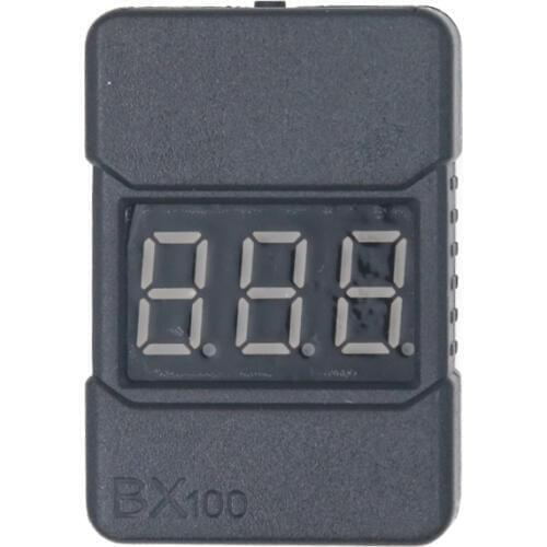 High accuracy 0.01v 2 in1 RC Lipo Battery Led Low Voltage Meter Tester BX100 1S-8S Buzzer Alarm 30% off
