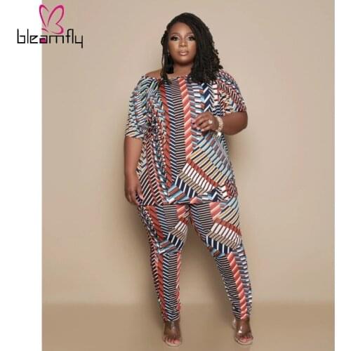 Summer Clothes For Women 2021 Matching Sets Plus Size Home Wear Suits Printed Two Piece Set Loose Tracksuit Shorts Jogger Sets