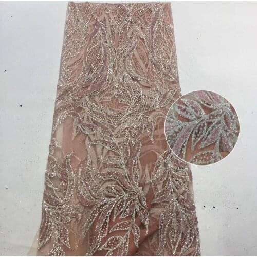 High quality lace african lace fabric materials 5yards J-388811 for women dress tulle lace glitter lace fabric bridal