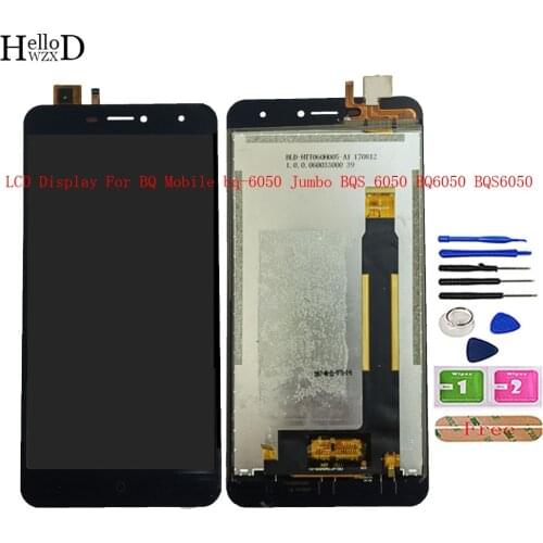 LCD Display For BQ Mobile bq-6050 Jumbo BQS 6050 BQ6050 BQS6050 Mobile LCD Display Touch Screen Glass Digitizer Panel Sensor