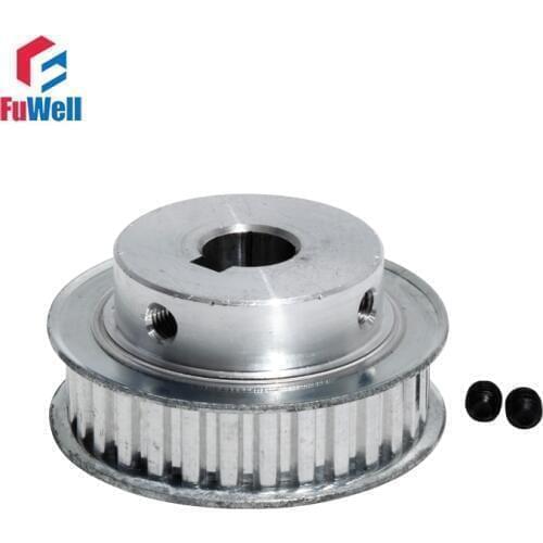 Timing Pulley XL 30T 11mm Belt Width Toothed Pulley with Keyway 12/14/20mm Bore Aluminum Alloy 30Teeth XL Transmission Pulley
