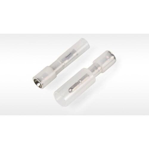 2PCS Plug-in Quick-connect Terminal Nylon Bullet Type Male and Female Docking Terminal to Plug Wiring Head 0.3-1 Square
