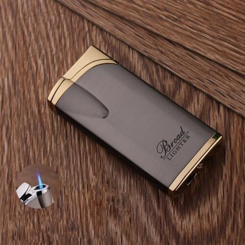 2020 New Torch Turbo Lighter Metal Butane Cigar Lighter Gas Cigarette 1300 C Windproof Smoking Accessories Gadgets For Man