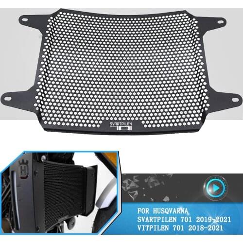 For Husqvarna Svartpilen 701 2021 Motorcycle Accessories Radiator Grille Guard Protector Grill Cover Vitpilen 701 2018-2019-2021