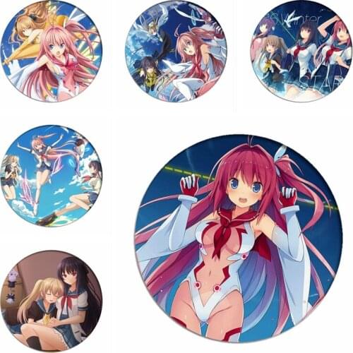 Aokana Four Rhythm Across the Blue Cosplay Backpack Badge Asuka Kurashina Brooch Pins Tobisawa Misaki Anime Collection Toys