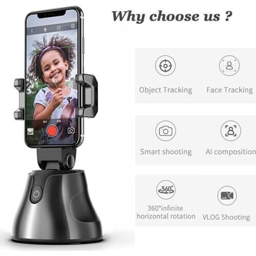 Apai Genie 360° Object Tracking Holder Auto Smart Shooting Selfie Stick Tripod Camera Gimbal for Photo Vlog Live Video Record