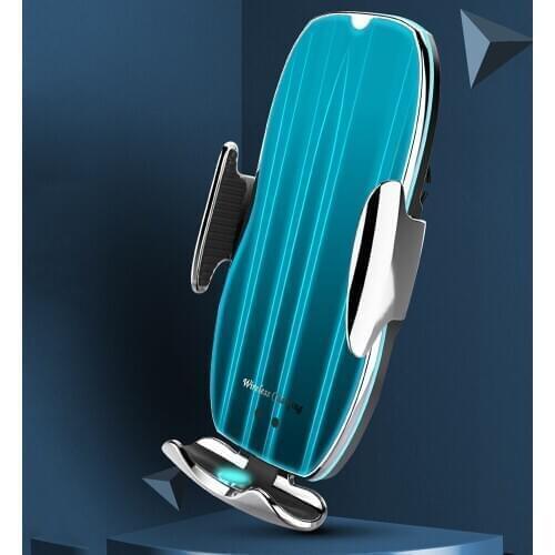 Automatic Clamping Fast Car Wireless Charger for Samsung S20 S10 iPhone 12 11 Pro XS XR 8 Infrared Sensor Phone Holder Mount