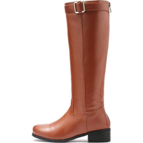 Big Size 9 10 11-15 Martin Martin Boots Women Woman Winter Martin Martin Boots Women Women Shoes Botas Belt Buckle Back Zip