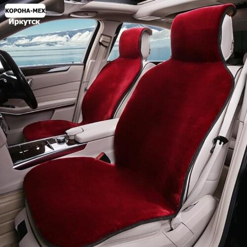 Car seat covers winter 2pc faux fur car accessories interior decoration for honda toyota nissan ford bwm audi lada