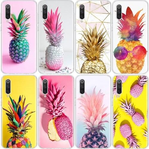 Yellow Pineapple Pink Fruit Phone Case For Xiaomi Mi Note 11 10 9 CC9 10T 8 A3 A2 A1 M2 F2 Lite Pro X3 K20 F1 F3 CC9E 6X 5X Cove