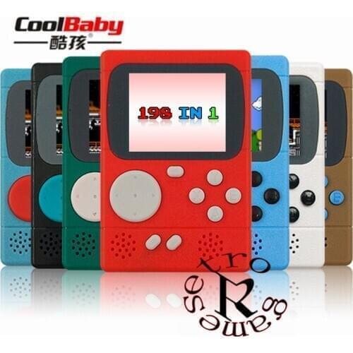Children Retro Mini Portable Handheld Game Console Player 8 Bit Classic Video Handheld 198 Games Console vs RETRO RS-6