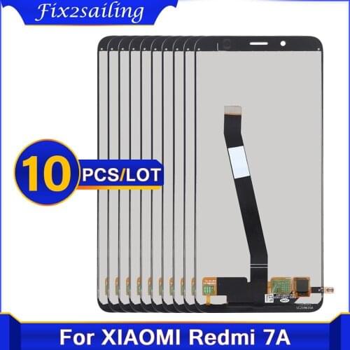 10PCS 100% Test For Xiaomi Redmi 7A LCD Display Touch Screen Digitizer Assembly for redmi 7a display replacement Repair Parts