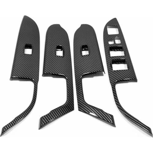 For Mitsubishi ASX 2013-2018 2019 2020 ABS Window Glass Lift Control Button Switch Armrest Cover Trim Car Styling Accessories