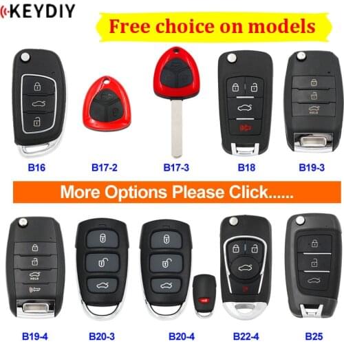KEYDIY KD Remote Control Car Key B16 B17-2 B17-3 B18 B19-3 B19-4 B20-3 B20-4 B22-4 B25 for KD900 URG200 KD900+ KD-X2 Mini KD