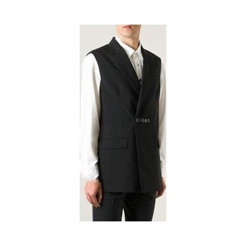 Suit New-style pocket, waist, after the split fork, personality multi-button slim waistcoat