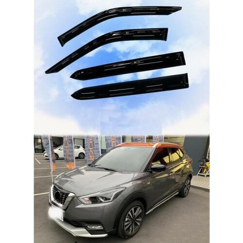 Fit For Nissan Kicks 2017-2019 High quality black Window Visor Vent Sun Shade Rain Guard Door Visor 4pcs