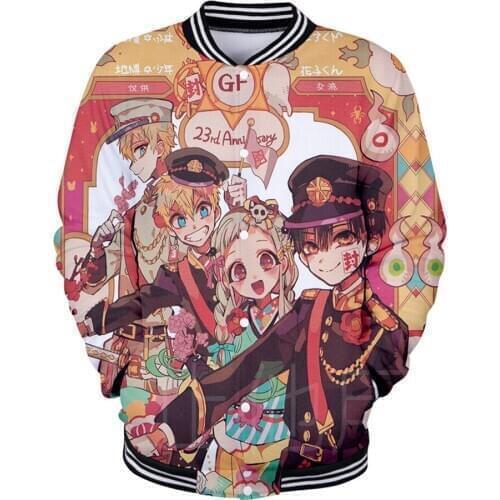 Anime Toilet Bound Hanako kun 3D Print Jacket Men Women Coat High Quality Streetwear Sweatshirt fashion Harajuku Jackets Clothes